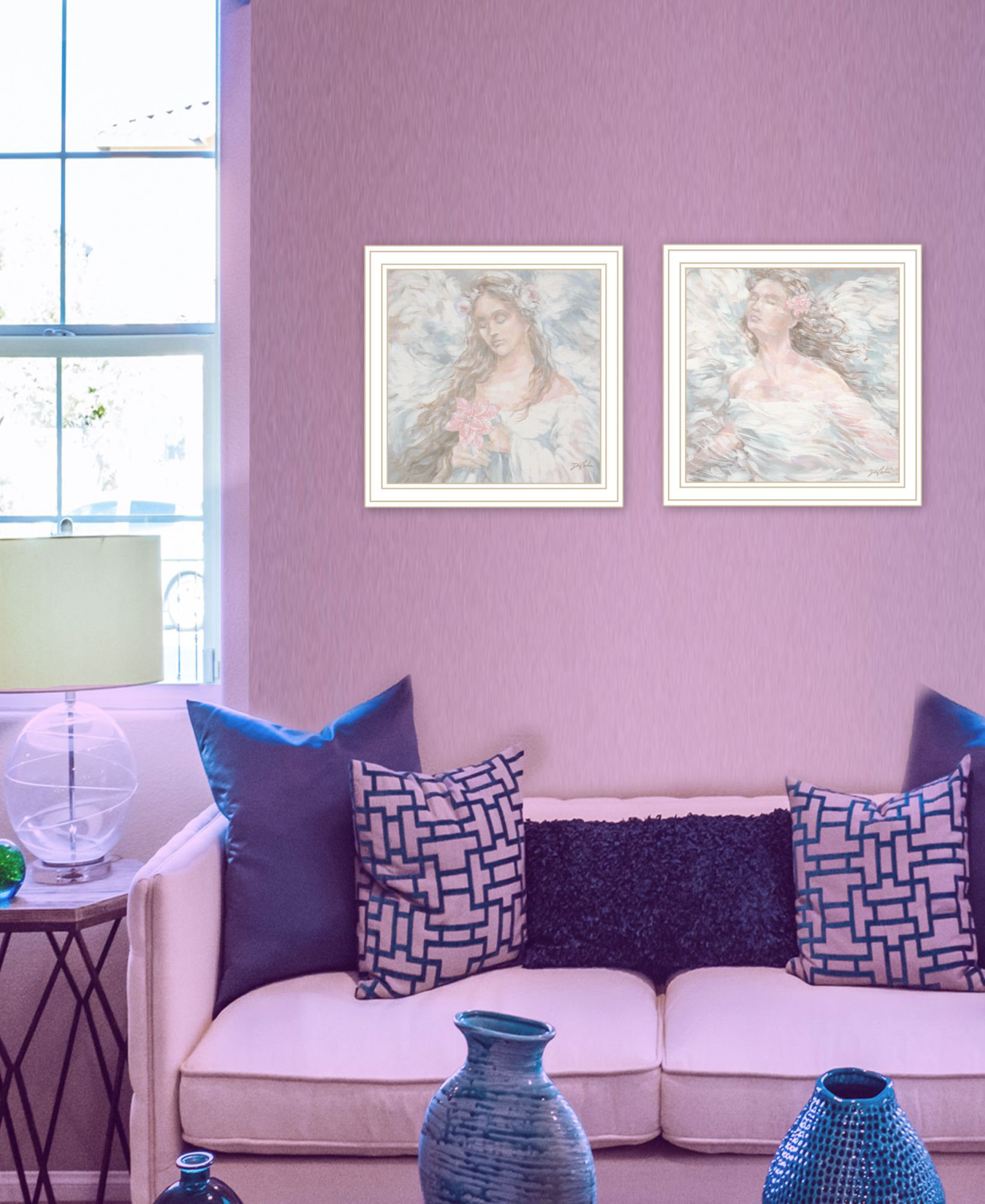 Lark Manor™ "To BE FREE Love Angel" Framed Wall Art for Living Room